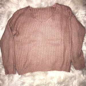 Pink Oversized Sweater